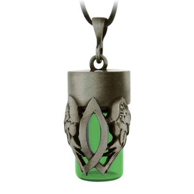 Christian Green Cremation Urn Necklace